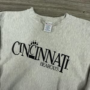 Vintage Cincinnati Bearcats Sweatshirt Mens 2XL Champion Reverse Weave 90s USA